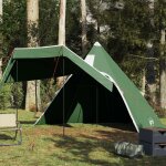 Vidaxl tente de camping tipi 5 personnes vert impermable