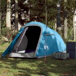 Vidaxl tente de camping tunnel 2 personnes bleu impermable