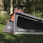 Vidaxl tente de camping tunnel 2 personnes gris et orange imperm�able