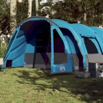 Vidaxl tente de camping tunnel 8 personnes bleu imperméable Vidaxl tente de camping tunnel 8 personnes bleu imperméable