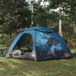 Vidaxl tente en d�me avec housse imperm�able amovible bleu 8 personnes