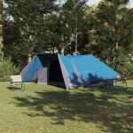 Vidaxl tente familiale avec auvent etendu - bleu - tente etanche pour 12 personnes Vidaxl tente familiale avec auvent etendu - bleu - tente etanche pour 12 personnes