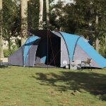 Vidaxl tente familiale a dme 6 personnes bleu impermable