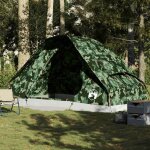 Vidaxl tente familiale a dme 6 personnes camouflage impermable