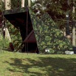 Vidaxl tente familiale tipi 6 personnes camouflage imperm�able