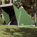 Vidaxl tente familiale tipi 6 personnes vert impermable