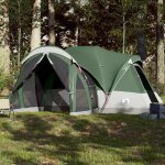 Vidaxl tente familiale tipi 8 personnes vert impermable
