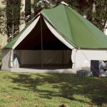 Vidaxl tente familiale tipi 8 personnes vert imperm�able