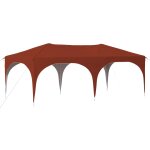 Vidaxl tente de f�te pop - up terre cuite 575 x 288 x 245 cm