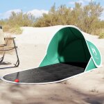 Vidaxl tente de plage vert d'eau escamotable imperméable Vidaxl tente de plage vert d'eau escamotable imperméable