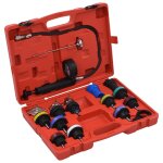 Vidaxl testeur de pression pour refroidissement et bouchon 18 pcs