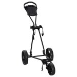 Vidaxl trolley de golf noir 95 x 60 x 130 cm fer