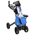 Vidaxl trolley de golf avec si�ge noir 85 x 67 x 114 cm aluminium