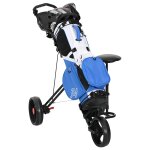 Vidaxl trolley de golf avec si�ge noir 95 x 69 x 114 cm fer