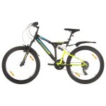 Vidaxl v�lo de montagne 21 vitesses roues de 26 pouces noir