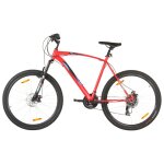Vidaxl vlo de montagne 21 vitesses roues 29 pouces cadre 53 cm rouge