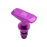 Violet poign�e de traction universelle pour huile de moteur de voiture, 1 pi�ce, billette en aluminium, ...