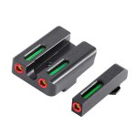 Viseur a points rouge / vert, fiber optique tactique avant et arrière pour la chasse glock, vision nocturne, ... Viseur a points rouge / vert, fiber optique tactique avant et arrière pour la chasse glock, vision nocturne, ...