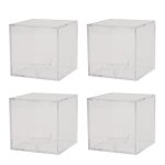 Vitrine de baseball 4 pices, bo?tes d'affichage en acrylique antipoussire protges contre les ...