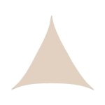 Voile solaire triangulaire / toile a voile beige s Voile solaire triangulaire / toile a voile beige s
