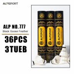 Volant de badminton en plumes d'oie, durable, pour exercices d'entraînement, meilleur que yonex et lining, ... Volant de badminton en plumes d'oie, durable, pour exercices d'entraînement, meilleur que yonex et lining, ...