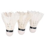 Volants badminton plumes oie - lot 3 blanc stable - int�rieur / ext�rieur