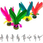 Volant de kick, volant de pied, jianzi chinois, ballon de football en plumes assembl�es, volant color� ...