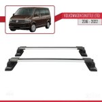 Compatible avec volkswagen shuttle (t6) 2016 - 2022 ace - 3 barres de toit railing porte - bagages de ...