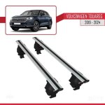 Compatible avec volkswagen touareg 3 (cr) 2019 - 2026 ace - 4 barres de toit railing porte - bagages ...