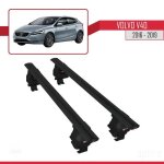 Compatible avec volvo v40 2016 - 2019 barres de toit ace - 4 railing porte - bagages de voiture noir