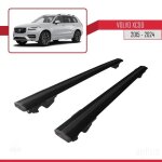 Porte - bagages de toit - volvo - hook - aluminium - noir - charge utile 300 kg