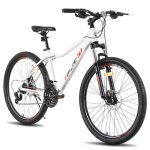 Vtt 26 pouces hiland, v�lo tout - terrain avec cadre aluminium, transmission 21 vitesses, double frein ...