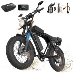 Vtt electrique 48v 15ah 250w, v�lo electrique pneu 20 x 4 pouces tout terrain, autonomie 50 - 80km, batterie ...