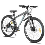Vtt hiland bedrock 27, 5 pouces mixte, 24 vitesses, freins a disque hydrauliques, cadre en aluminium, ...