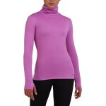 Warm - up femme - tee - shirt manches longues de sport et running - avec col roulé Warm - up femme - tee - shirt manches longues de sport et running - avec col roulé
