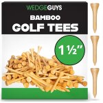 Wedge guys tees de golf en bambou naturel - tee de golf plus r�sistants que le bois - accessoires de ...