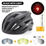 West biking - casque de vélo avec lunettes de feu arrière pour homme, casque de vélo de route, casque ... West biking - casque de vélo avec lunettes de feu arrière pour homme, casque de vélo de route, casque ...