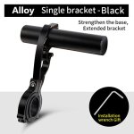 West biking - prolongateur de guidon de vlo en tube de carbone, lampe de poche rapide, support de lampe, ...