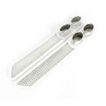 Whiteautocollant de ventilation d'admission d'air autocollant universel de voiture, faux vent, gorge ...