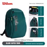 Wilson - sac a dos de tennis, grande capacit, sport initi, srie super tour pour 2 raquettes avec compartime ...