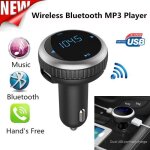 Wireless bluetooth lcd transmetteur fm modulateur usb voiture kit lecteur mp3