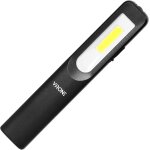 Wl - 2 lampe torche rechargeable pour atelier led 3w 200lm + 3w 50lm 1200mah 3 modes : 100% + 50% + led ...