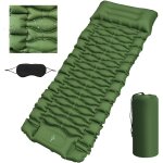 Wqd - matelas de camping autogonflant, matelas gonflables de camping avec pompe a pied & oreiller, matelas ...