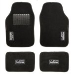 Wrc 4 tapis universels en moquette velours noir