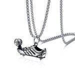 Wukaka - collier pendentif chaussure de football hip hop pour homme, bijoux pour garon, pmotpunk, colliers ...