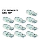 X10 ampoule w5w 12v halog�ne voiture moto camion bateau et autres v�hicules