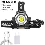 Xgardens - lampe de sauna a led, lampe de poche zoomable, lampe frontale, lampe de camping, lumire de ...