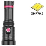 Xhp70. 2 plonge de qualit militaire lampe de poche led torche etanche sous l'eau 100m puissance par ...