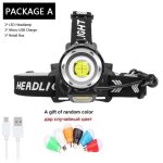 Xhp90cob et cadeau - lampe frontale haute puissance xhp90. 3 + cob 400000, aliment�e par usb led, rechargeable ...