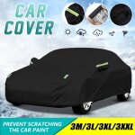 Xl 490x180x150cm universel pleine bche de voiture noir extrieur etanche neige protger 190t couverture ...